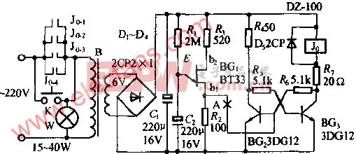 自動關(guān)燈裝置電路圖