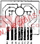 KDD-08电子琴集成电路外形及管脚排列图  www.elecfans.com