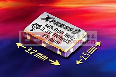 Fox Electronics提供适用于宽温度范围的±25ppm XpressO振荡器