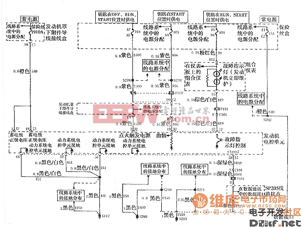上海通用君威轿车2.0L发动机电路12图(1)