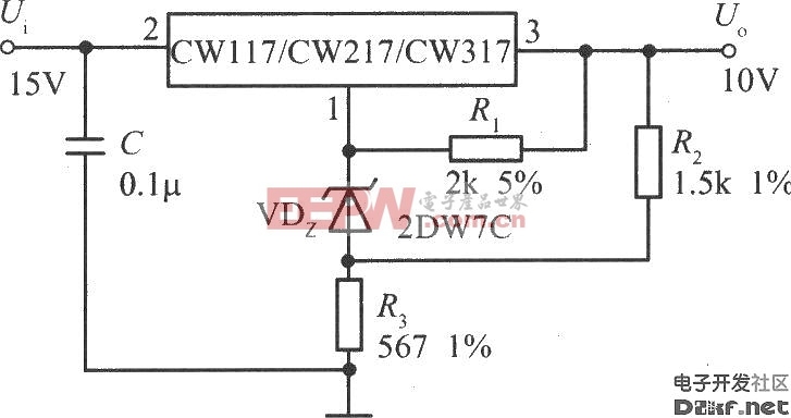 CW117／CW217／CW317高精度、高稳定性的 10V集成稳压器