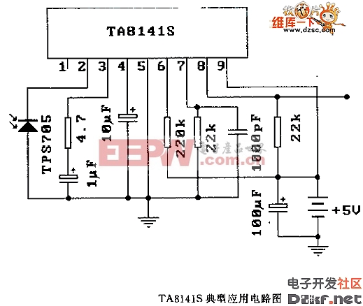 TA814lS 典型应用电路图