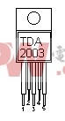 TDA 2003直流到直流转换器12伏至21伏