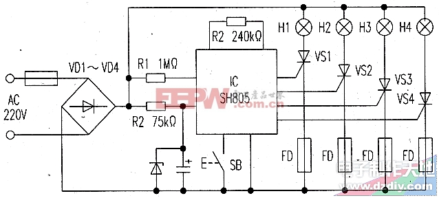 SH805、BH9201两种节日彩灯电路及快速修理-----Illumination control circuit