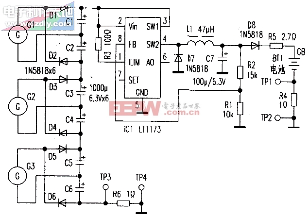 LT1173风力发电机充电控制器LT1173 Battery Charge Controller