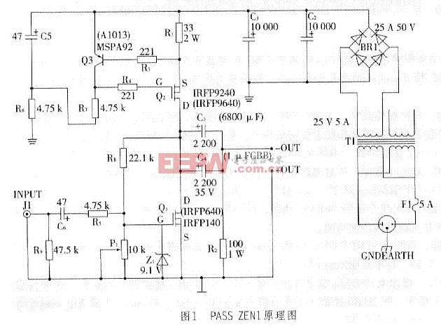 单端甲类场效应功率放大电路---电子制作天地