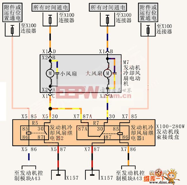 上海别克荣御V63.6L轿车空调系统电路图