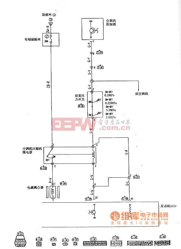 豹越野车6G72发动机MPI系统电路图4