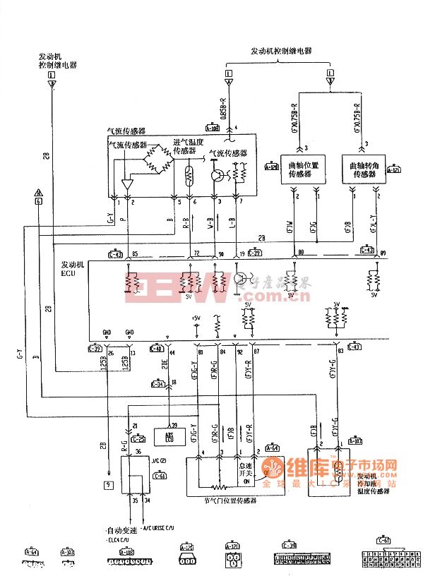豹越野车6G72发动机MPI系统电路图5