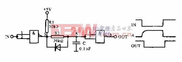 简单的TTL延迟电路（二）电路图.gif