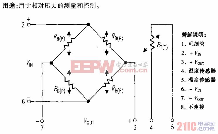 KPY硅压阻相对压力传感器电路.gif