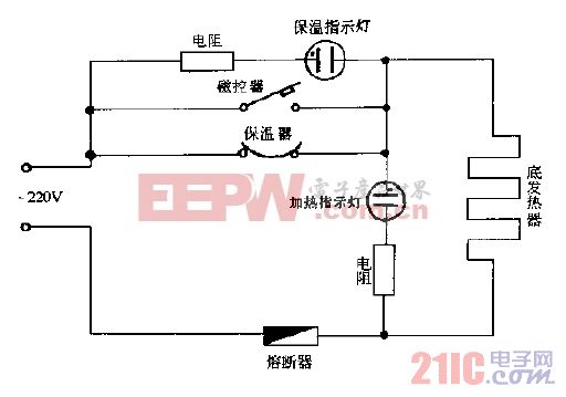 万豪CFXB40-2P,CFXB50-2P保温 式自动电饭锅电路图.gif