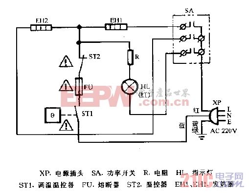 裕华NSD2-15,NSD2-20对衡式电暖器电路图.gif