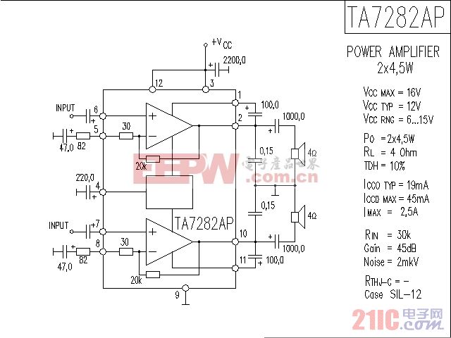 TA7282AP音响IC电路图.gif