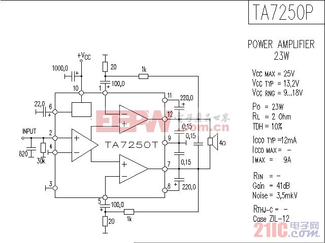 TA7250P音响IC电路图.gif