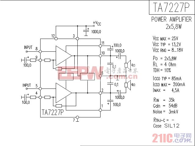 TA7227AP音响IC电路图.gif