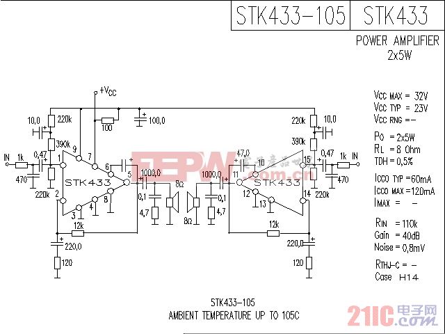 STK433音响IC电路图.gif