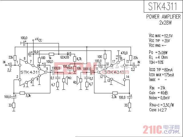 STK4311II音响IC电路图.gif