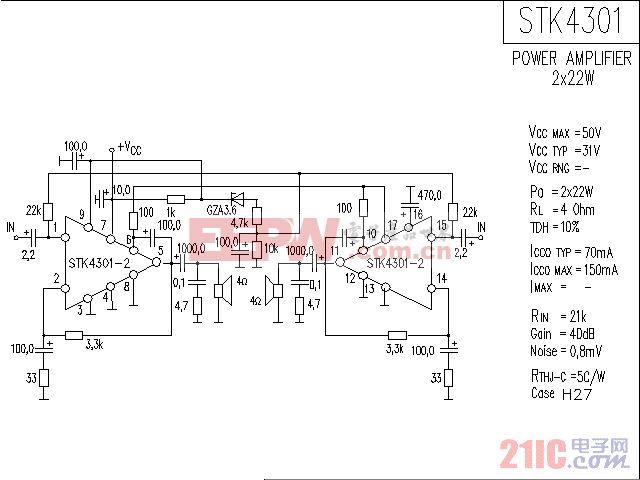 STK4301II音响IC电路图.gif