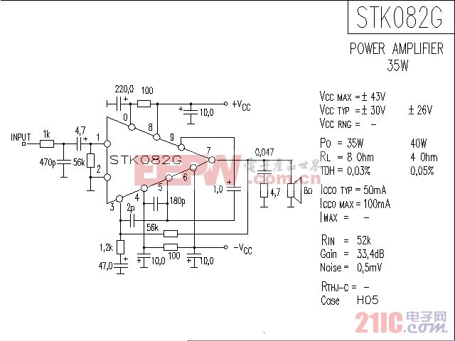 STK082G音响IC电路图.gif