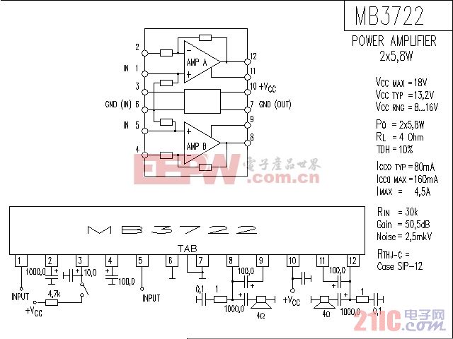 MB3722音响IC放大电路图.gif