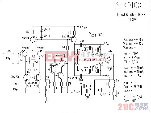 STK0100II 音响IC电路图 .gif