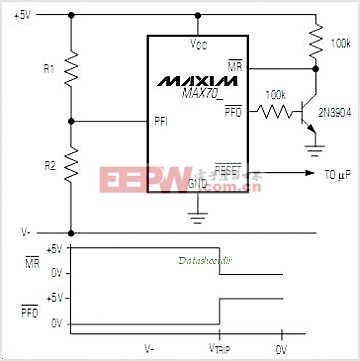 电源监控，复位芯片 MAX707应用电路
