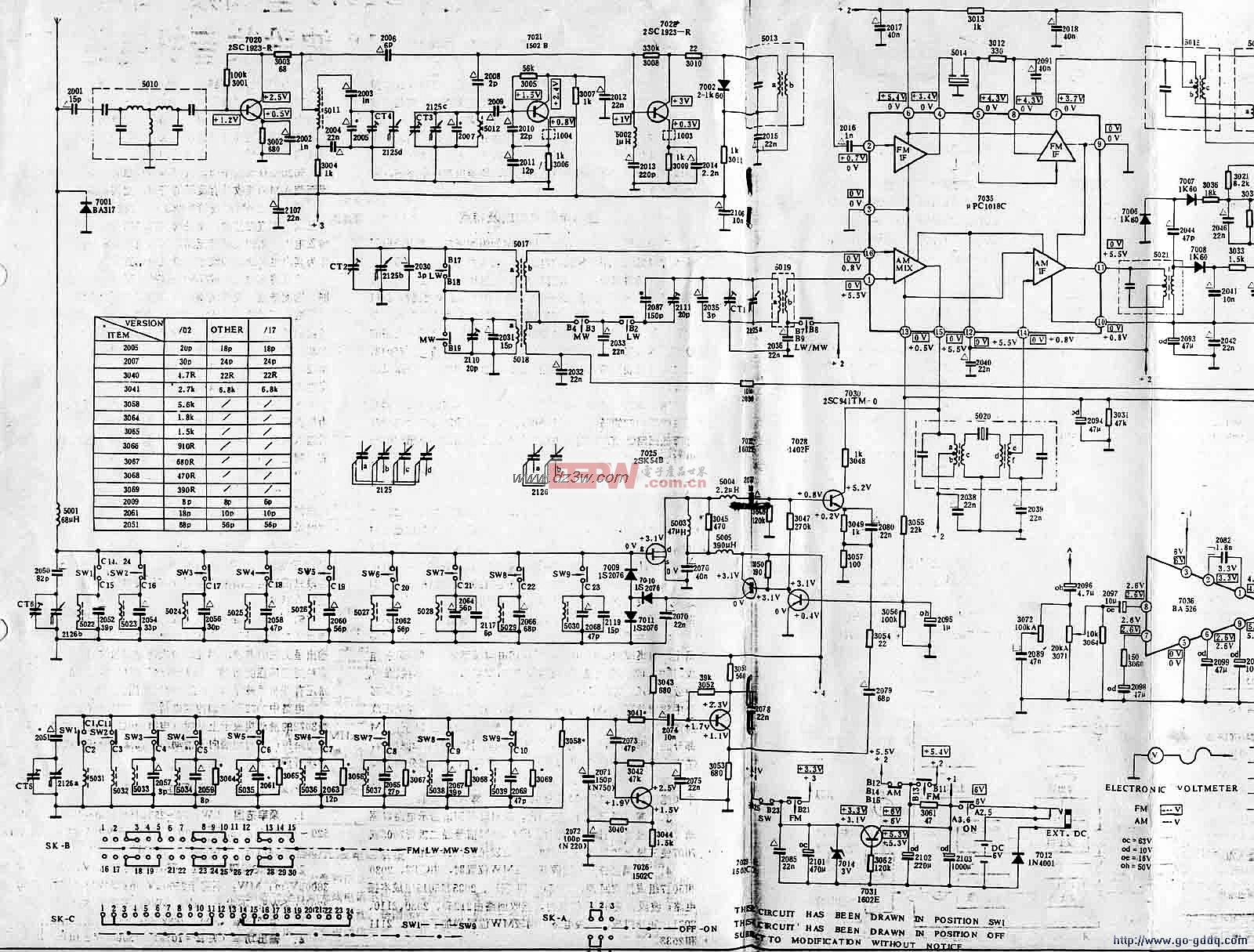 菲利普d1875收音机电路图