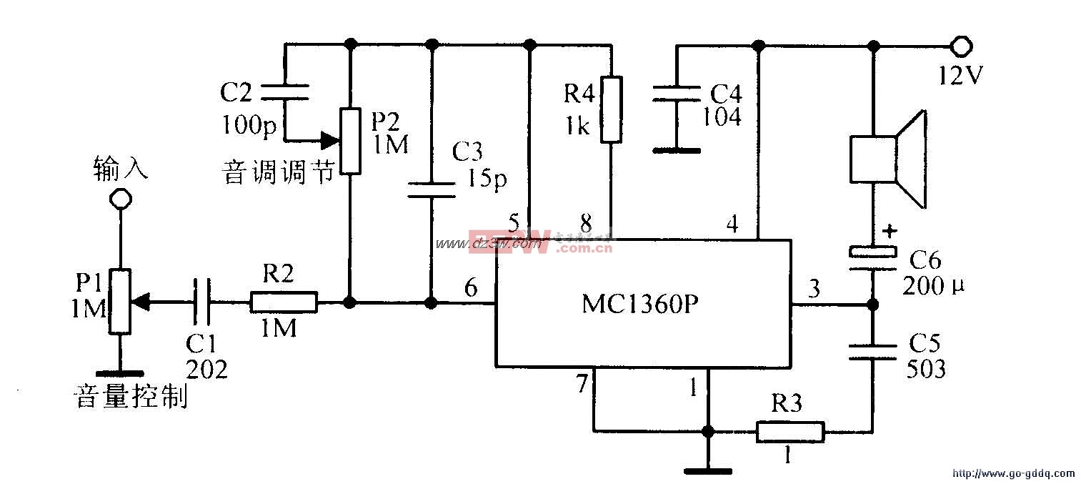 mcl306p功放应用电路