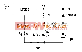 LM350缓启动电路图