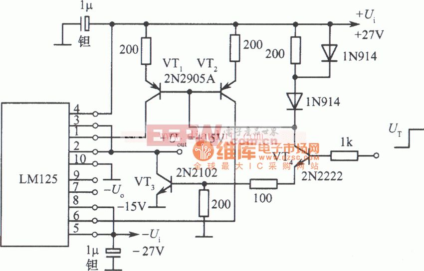 TTL逻辑电平控制的双跟踪稳压电源电路