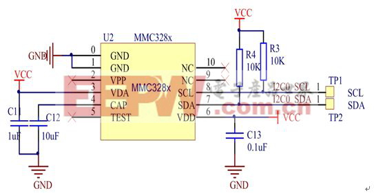 图3  MMC3282硬件电路图