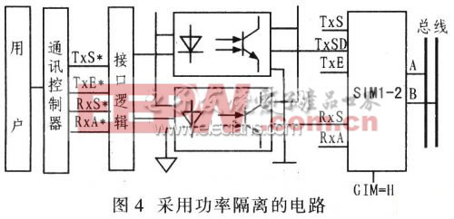 采用功率隔離的電路