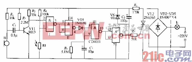 164.数字电路声光控楼梯延迟开关电路（4）.gif