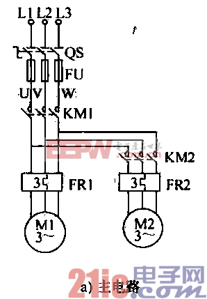 17.电动机顺序起动电动控制电路a.gif