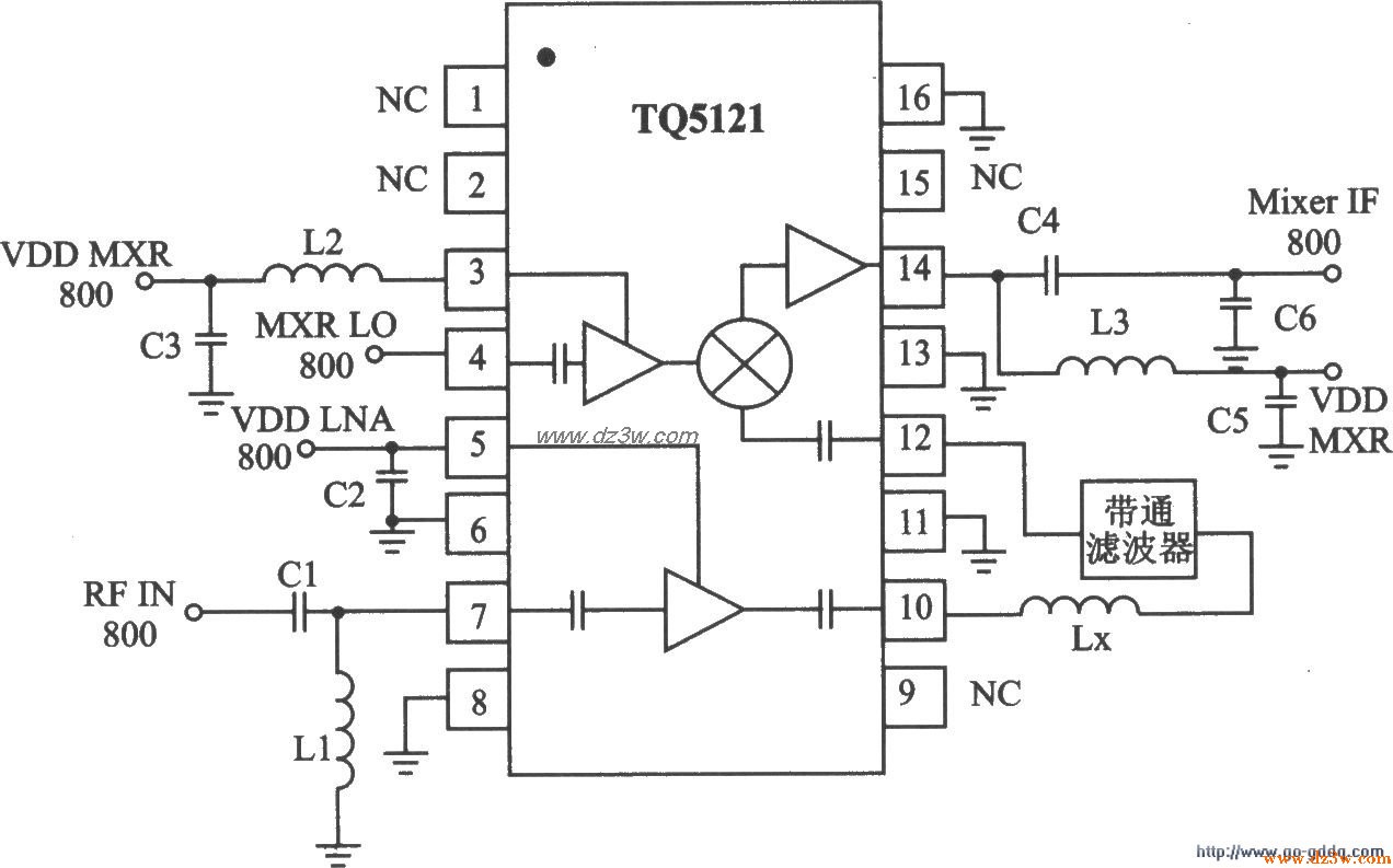 TDMA/AMPS接收器TQ5121特
