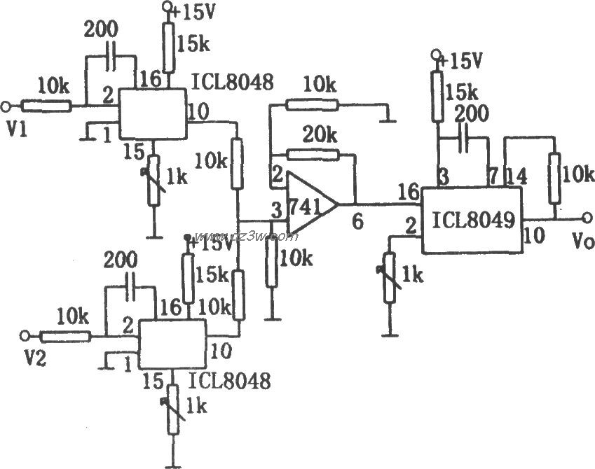 线性直流电压乘法器(ICL
