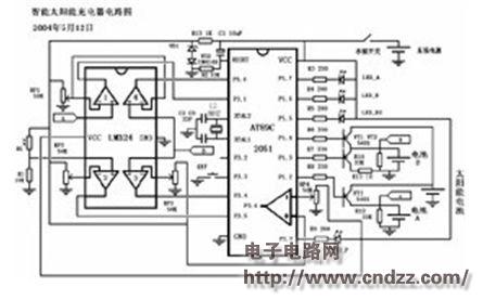 >diy智能太阳能充电器电路图 使用说明 1 把电池装上电池盒,要放电