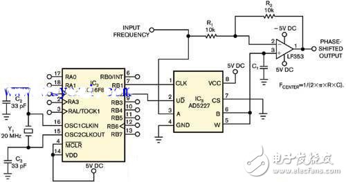 微控制器模拟移相器电路设计图
