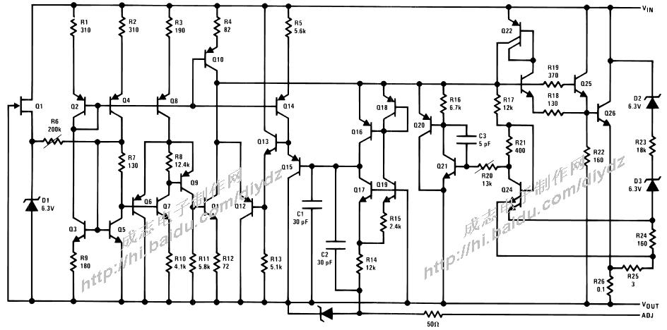 LM117/LM317可调稳压集成电路介绍及其典型应用电路