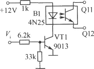 光电耦合器组成的开关电路图(一)