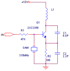 （315MHz）遥控电路设计