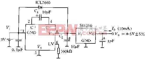ICL760与S80250构成的升压电路图