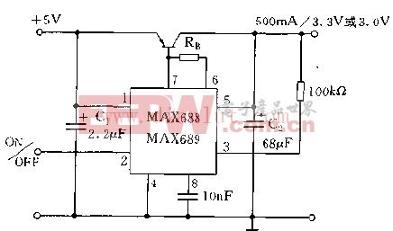 MAX688 MAX689的典型应用电路图