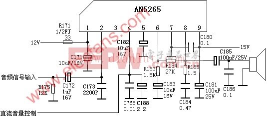 AN5265构成的放大电路(应用电路)