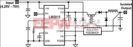 LM5015参考设计应用电路