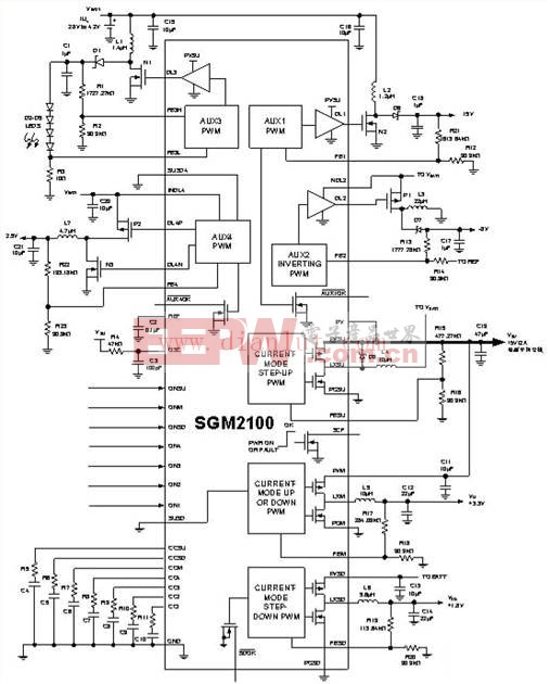 SGM6006同步降压型DC-DC设计电路
