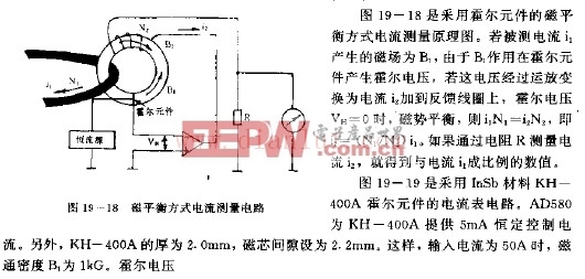 磁平衡方式电流测量电路