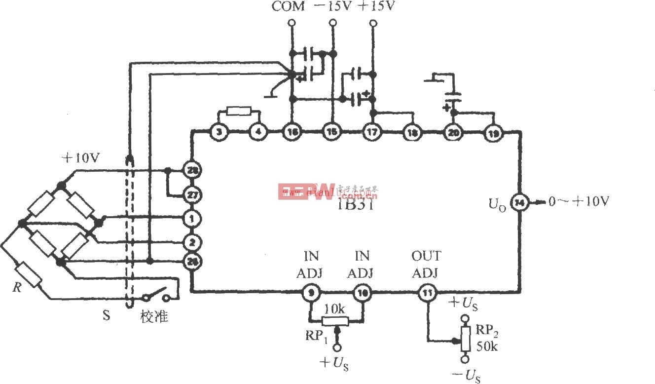 1B31构成的压力变送器的接口电路