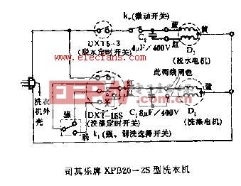 司其乐牌XPB20-2S型洗衣机电路图